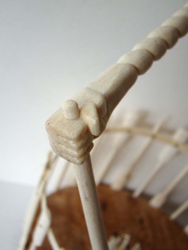 A beautiful Whalebone "Whalers' Basket" made by acclaimed Cape Cod artist Ken Campbell — image 3